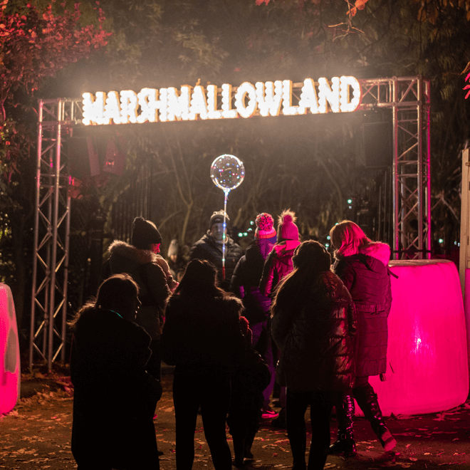 The entrance to Marshmallowland
